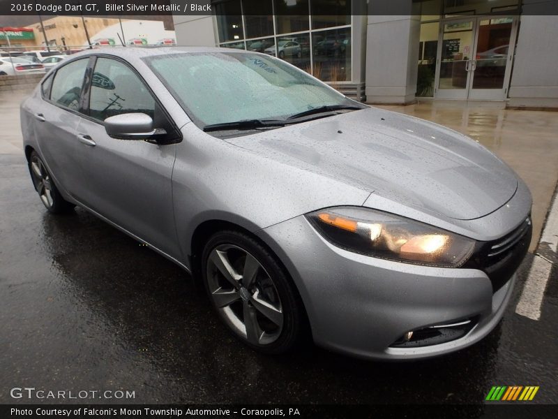 Billet Silver Metallic / Black 2016 Dodge Dart GT