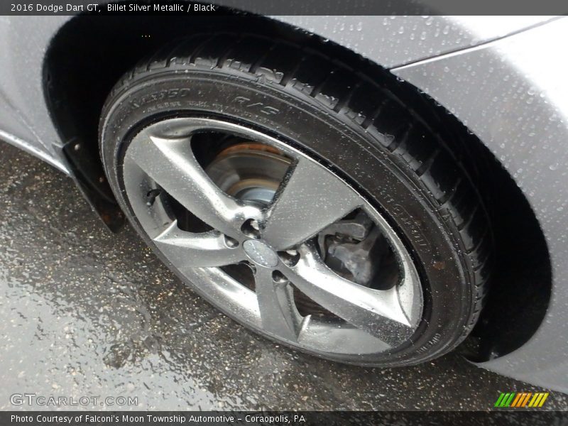 Billet Silver Metallic / Black 2016 Dodge Dart GT