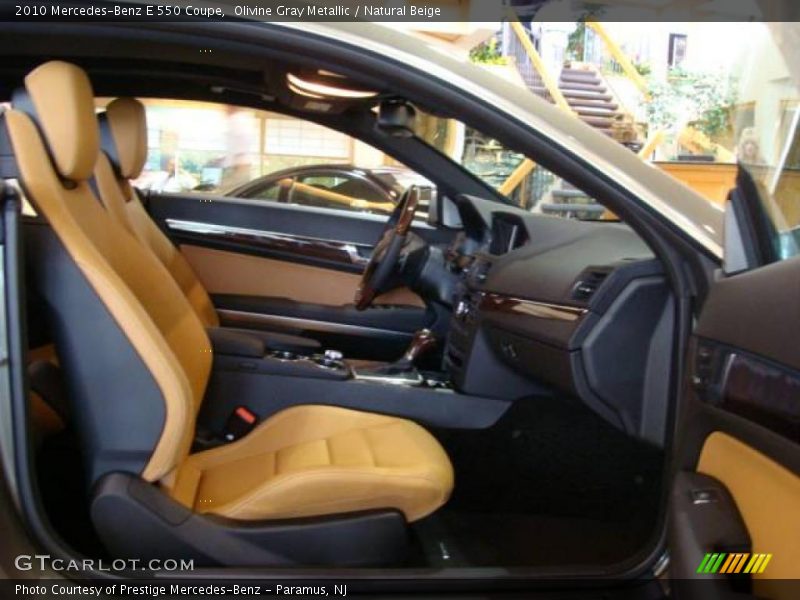 Olivine Gray Metallic / Natural Beige 2010 Mercedes-Benz E 550 Coupe