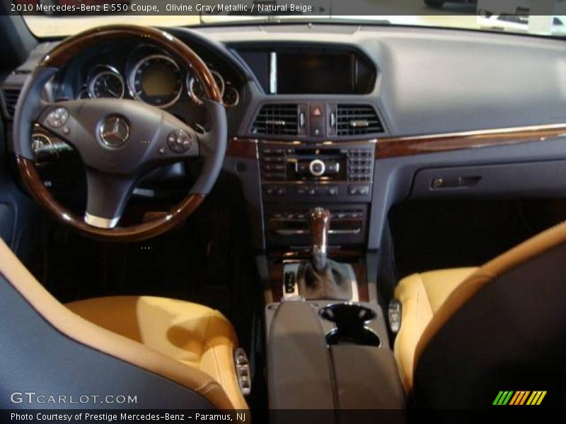 Olivine Gray Metallic / Natural Beige 2010 Mercedes-Benz E 550 Coupe