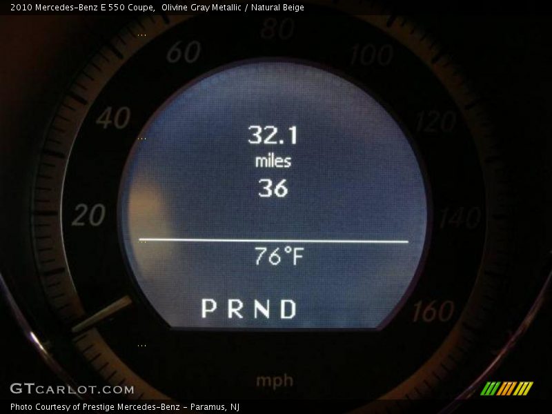 Olivine Gray Metallic / Natural Beige 2010 Mercedes-Benz E 550 Coupe
