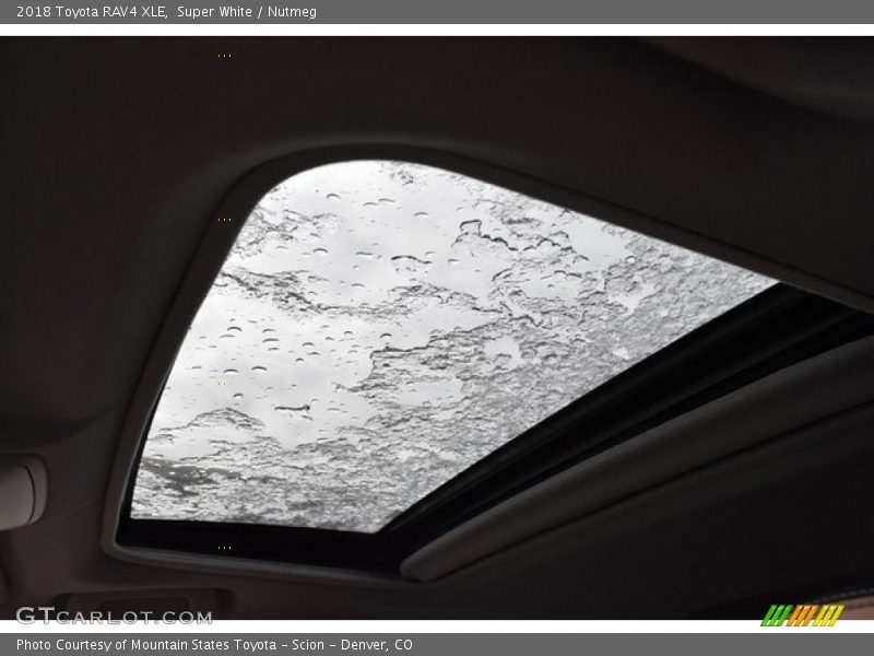Super White / Nutmeg 2018 Toyota RAV4 XLE