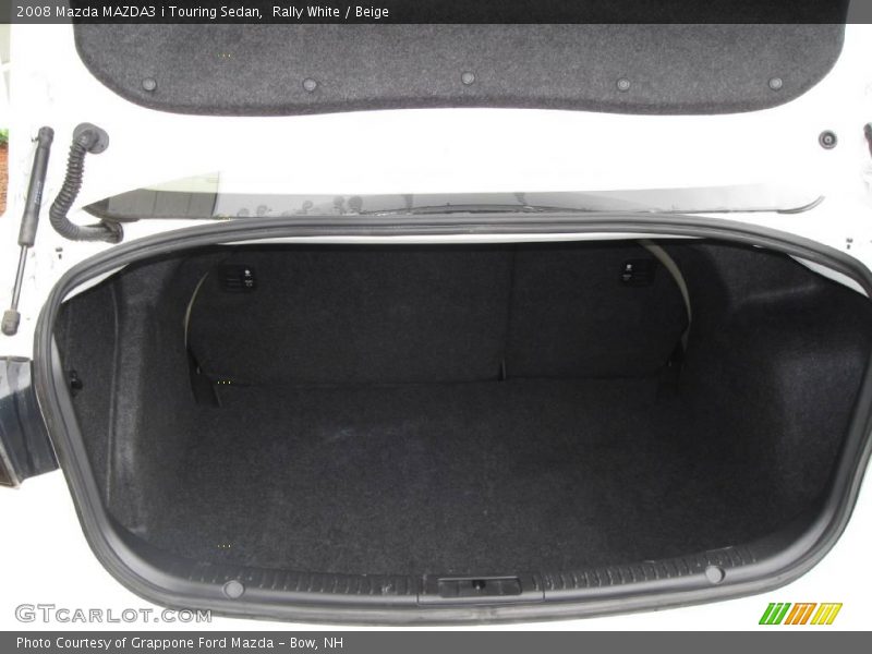 Rally White / Beige 2008 Mazda MAZDA3 i Touring Sedan