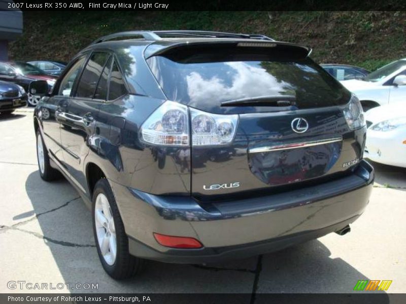 Flint Gray Mica / Light Gray 2007 Lexus RX 350 AWD