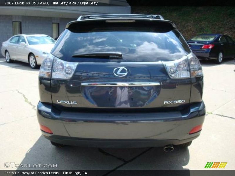 Flint Gray Mica / Light Gray 2007 Lexus RX 350 AWD
