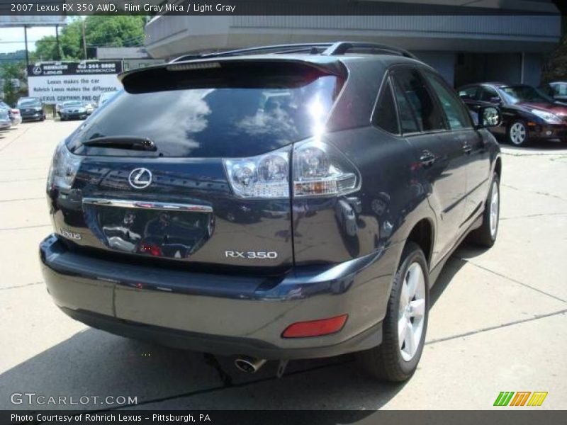 Flint Gray Mica / Light Gray 2007 Lexus RX 350 AWD