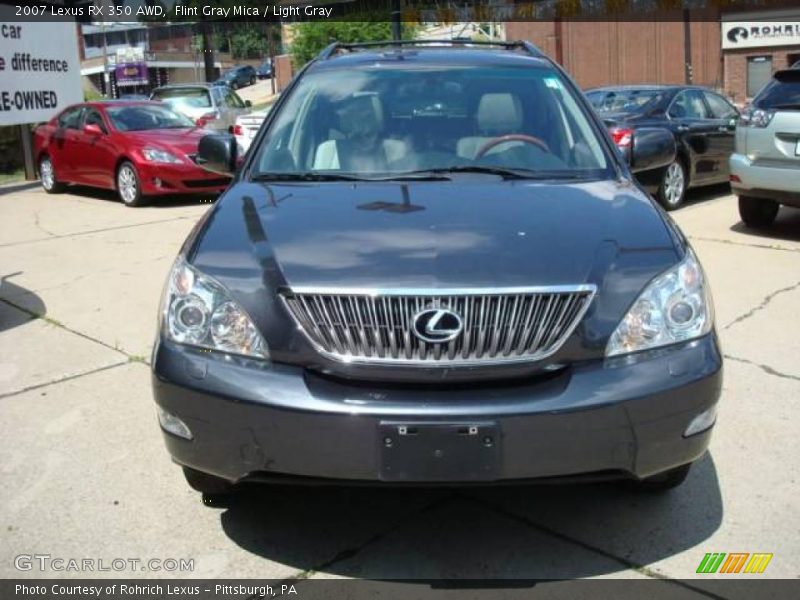 Flint Gray Mica / Light Gray 2007 Lexus RX 350 AWD