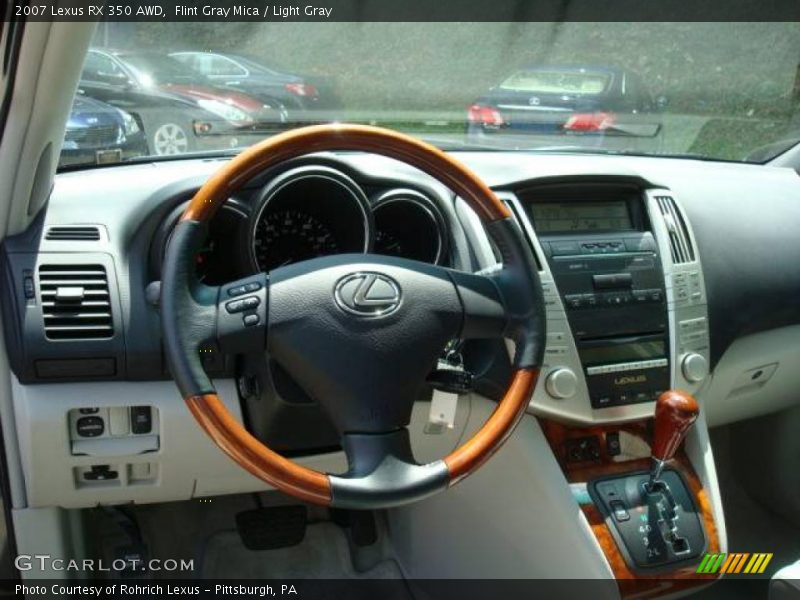 Flint Gray Mica / Light Gray 2007 Lexus RX 350 AWD