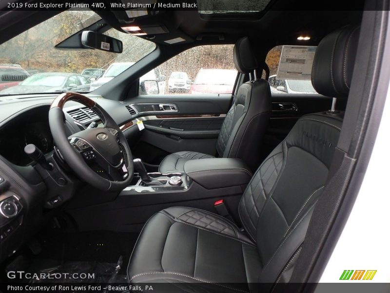 Front Seat of 2019 Explorer Platinum 4WD