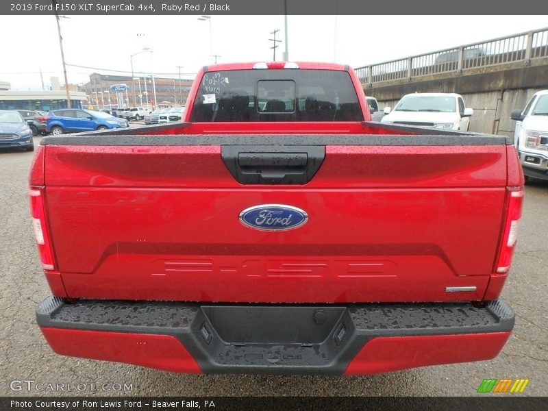 Ruby Red / Black 2019 Ford F150 XLT SuperCab 4x4