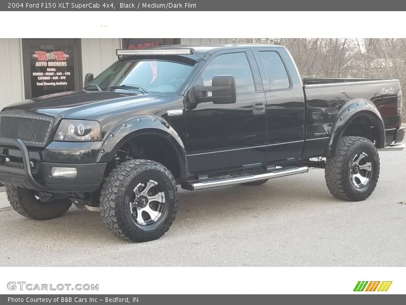 Black / Medium/Dark Flint 2004 Ford F150 XLT SuperCab 4x4
