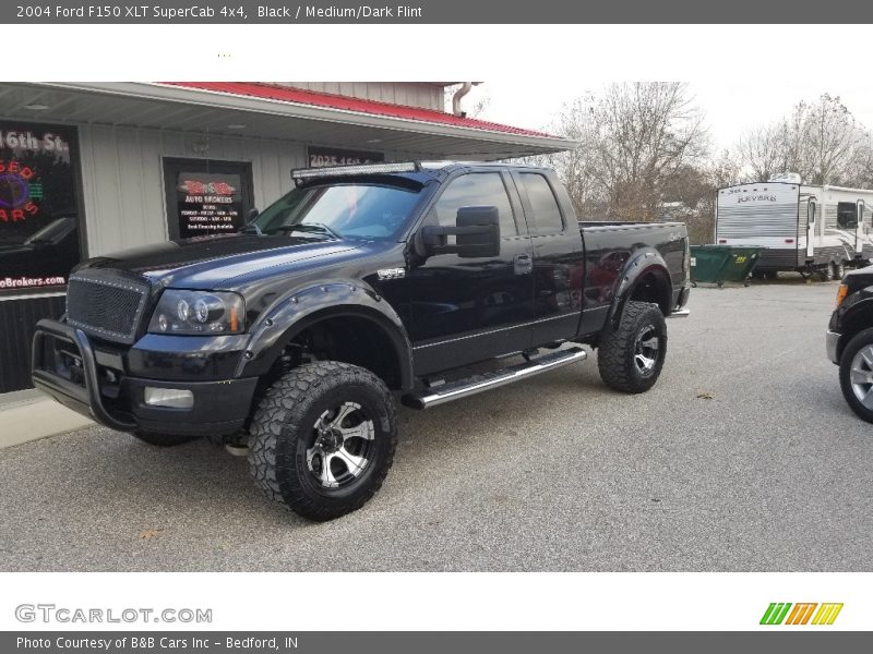 Black / Medium/Dark Flint 2004 Ford F150 XLT SuperCab 4x4