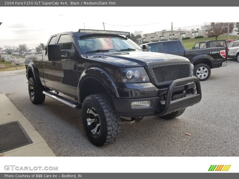 Black / Medium/Dark Flint 2004 Ford F150 XLT SuperCab 4x4