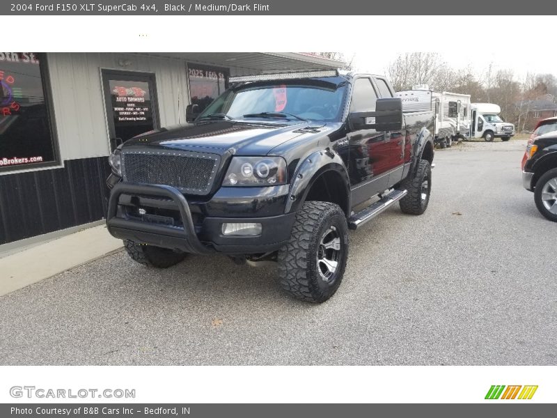 Black / Medium/Dark Flint 2004 Ford F150 XLT SuperCab 4x4