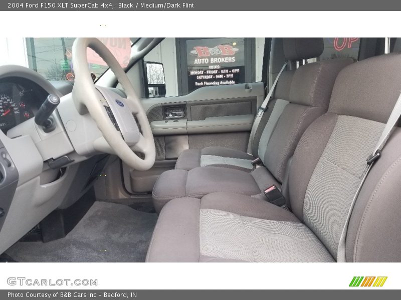 Black / Medium/Dark Flint 2004 Ford F150 XLT SuperCab 4x4