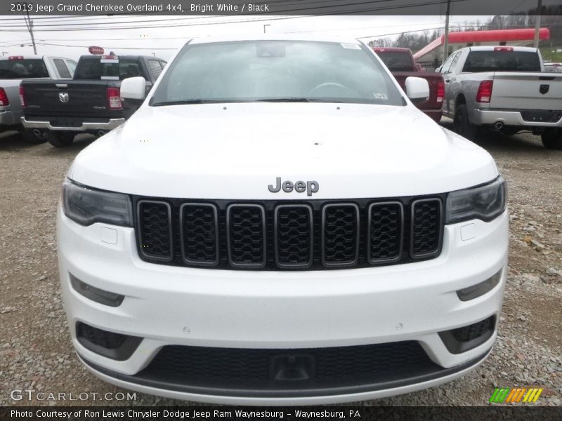 Bright White / Black 2019 Jeep Grand Cherokee Overland 4x4