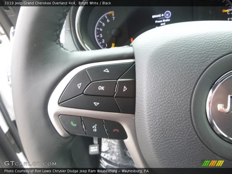 Bright White / Black 2019 Jeep Grand Cherokee Overland 4x4