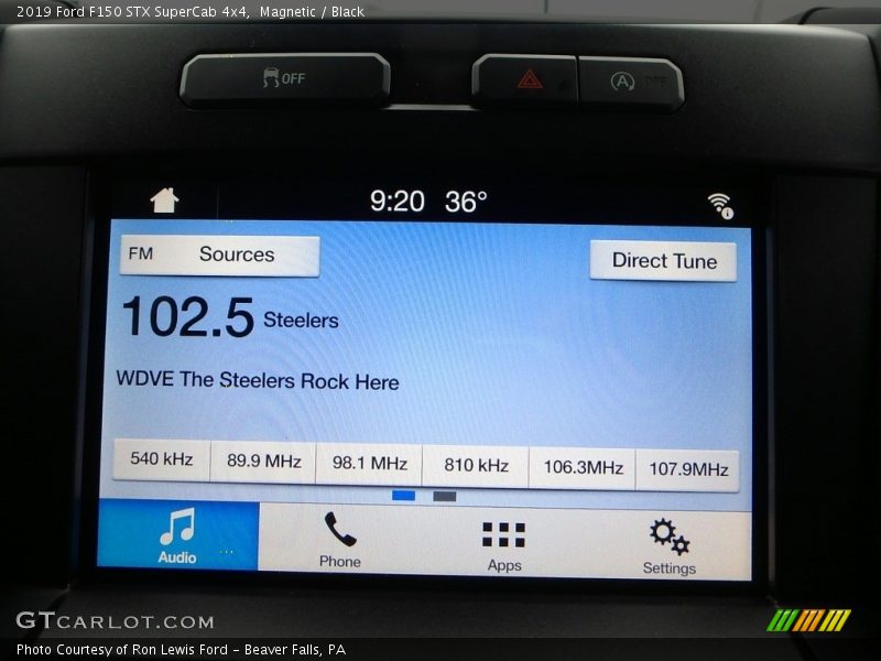 Controls of 2019 F150 STX SuperCab 4x4