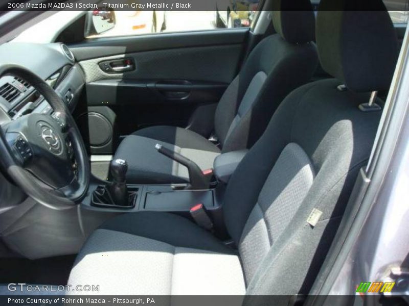 Titanium Gray Metallic / Black 2006 Mazda MAZDA3 i Sedan