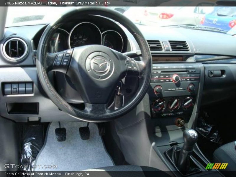 Titanium Gray Metallic / Black 2006 Mazda MAZDA3 i Sedan