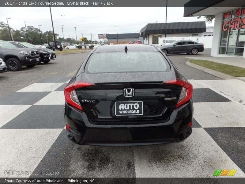 Crystal Black Pearl / Black 2017 Honda Civic Touring Sedan