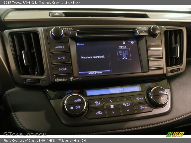 Magnetic Gray Metallic / Black 2015 Toyota RAV4 XLE