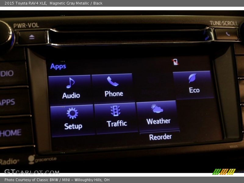 Magnetic Gray Metallic / Black 2015 Toyota RAV4 XLE