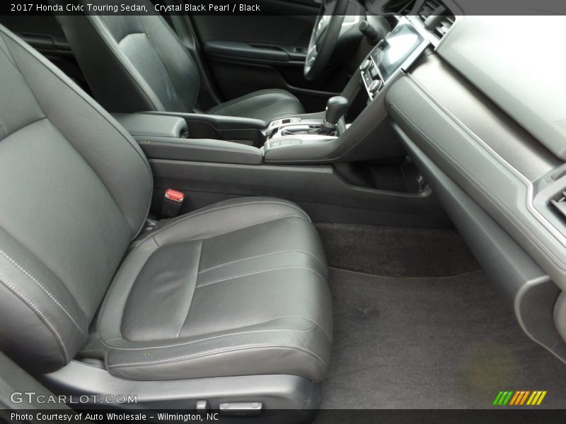 Crystal Black Pearl / Black 2017 Honda Civic Touring Sedan