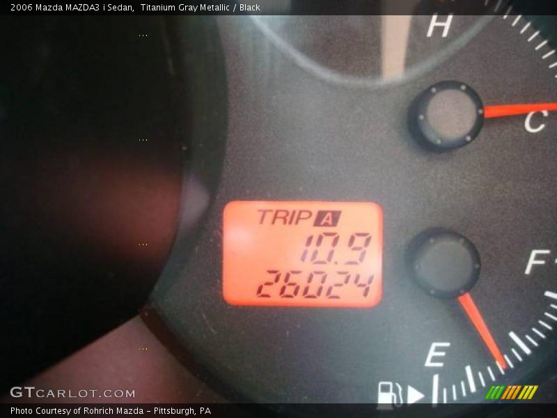 Titanium Gray Metallic / Black 2006 Mazda MAZDA3 i Sedan