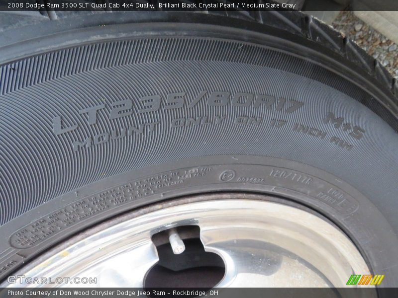 Brilliant Black Crystal Pearl / Medium Slate Gray 2008 Dodge Ram 3500 SLT Quad Cab 4x4 Dually