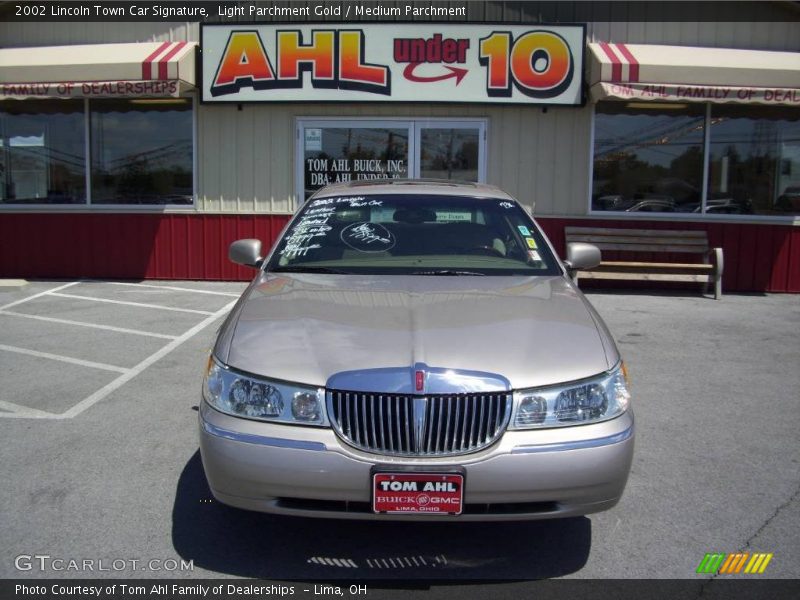 Light Parchment Gold / Medium Parchment 2002 Lincoln Town Car Signature