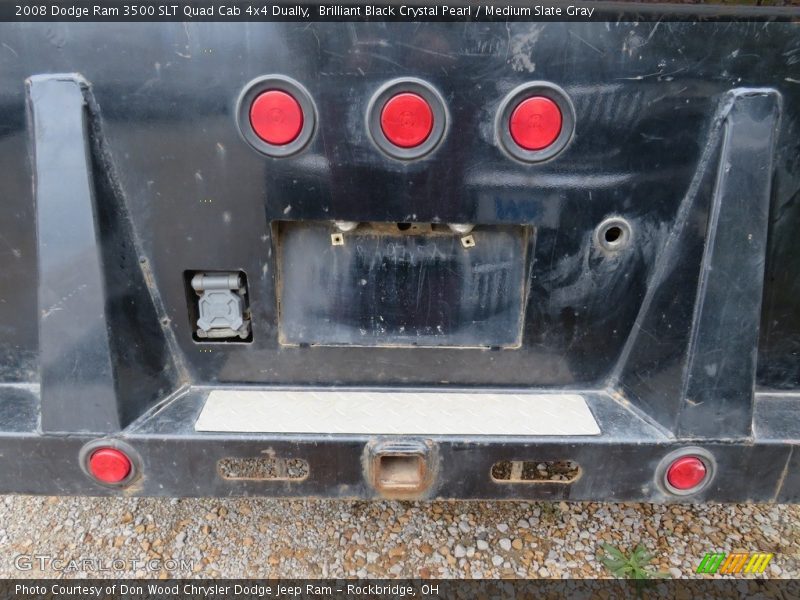 Brilliant Black Crystal Pearl / Medium Slate Gray 2008 Dodge Ram 3500 SLT Quad Cab 4x4 Dually