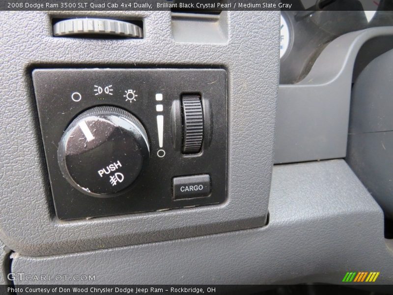 Brilliant Black Crystal Pearl / Medium Slate Gray 2008 Dodge Ram 3500 SLT Quad Cab 4x4 Dually