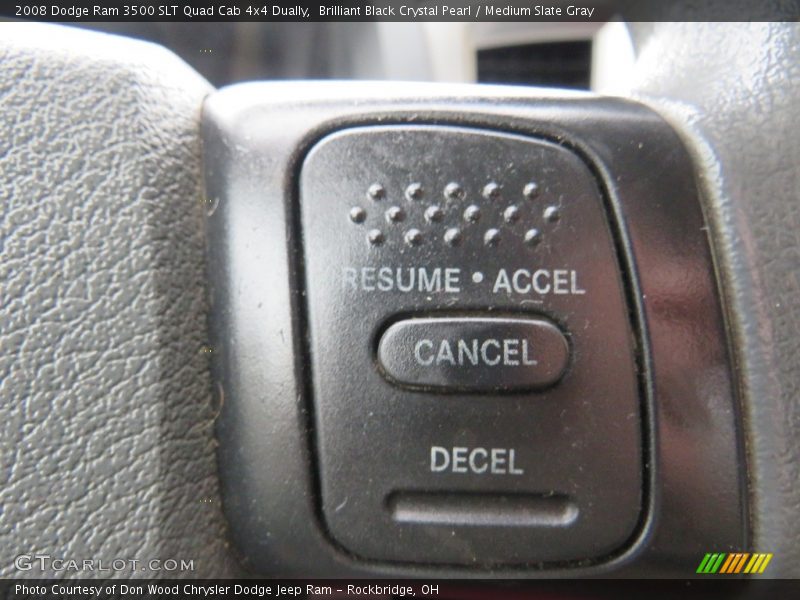 Brilliant Black Crystal Pearl / Medium Slate Gray 2008 Dodge Ram 3500 SLT Quad Cab 4x4 Dually
