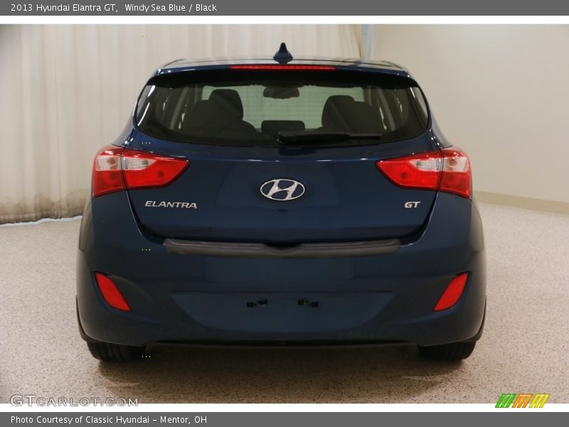 Windy Sea Blue / Black 2013 Hyundai Elantra GT