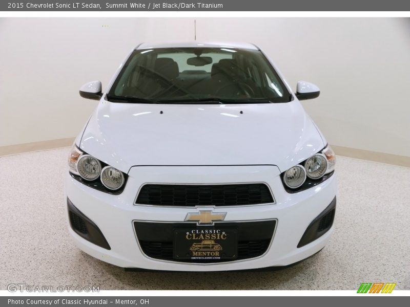 Summit White / Jet Black/Dark Titanium 2015 Chevrolet Sonic LT Sedan