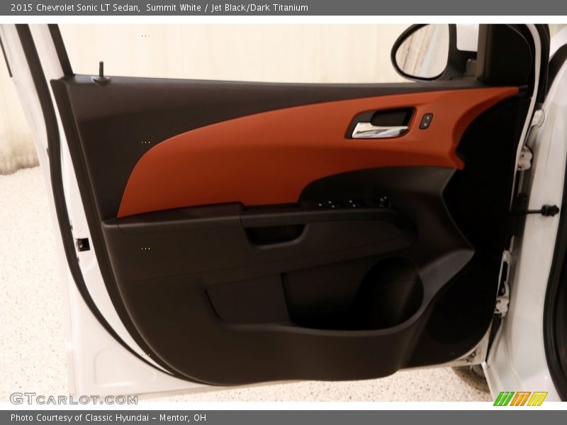 Summit White / Jet Black/Dark Titanium 2015 Chevrolet Sonic LT Sedan