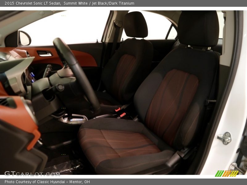 Summit White / Jet Black/Dark Titanium 2015 Chevrolet Sonic LT Sedan