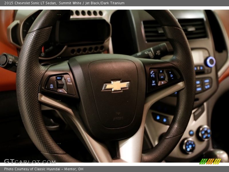 Summit White / Jet Black/Dark Titanium 2015 Chevrolet Sonic LT Sedan