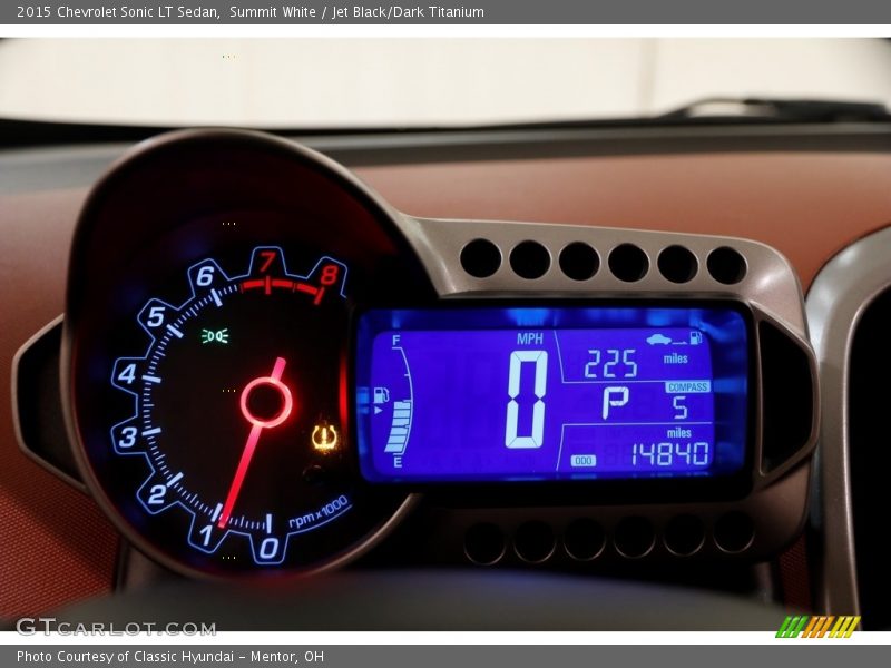 Summit White / Jet Black/Dark Titanium 2015 Chevrolet Sonic LT Sedan