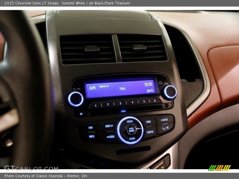 Summit White / Jet Black/Dark Titanium 2015 Chevrolet Sonic LT Sedan