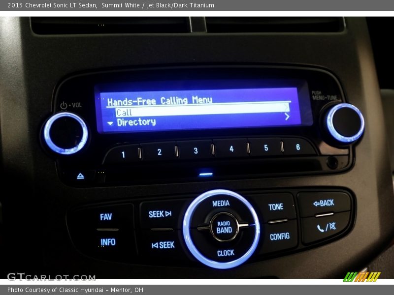 Summit White / Jet Black/Dark Titanium 2015 Chevrolet Sonic LT Sedan