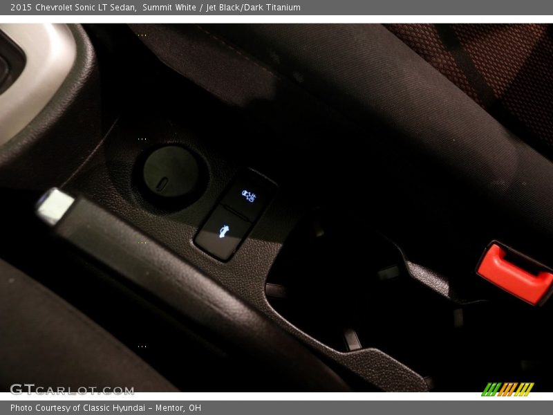 Summit White / Jet Black/Dark Titanium 2015 Chevrolet Sonic LT Sedan
