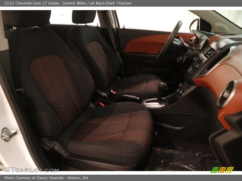 Summit White / Jet Black/Dark Titanium 2015 Chevrolet Sonic LT Sedan