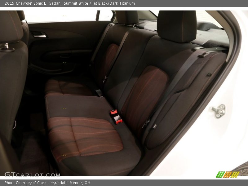 Summit White / Jet Black/Dark Titanium 2015 Chevrolet Sonic LT Sedan