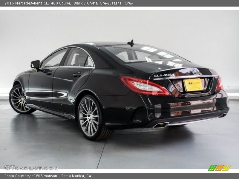 Black / Crystal Grey/Seashell Grey 2016 Mercedes-Benz CLS 400 Coupe