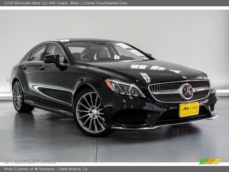 Black / Crystal Grey/Seashell Grey 2016 Mercedes-Benz CLS 400 Coupe