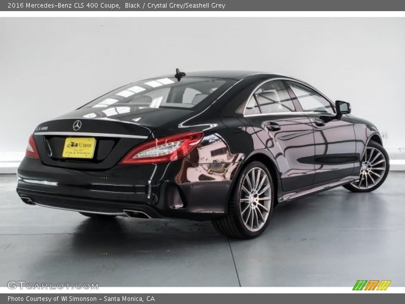Black / Crystal Grey/Seashell Grey 2016 Mercedes-Benz CLS 400 Coupe
