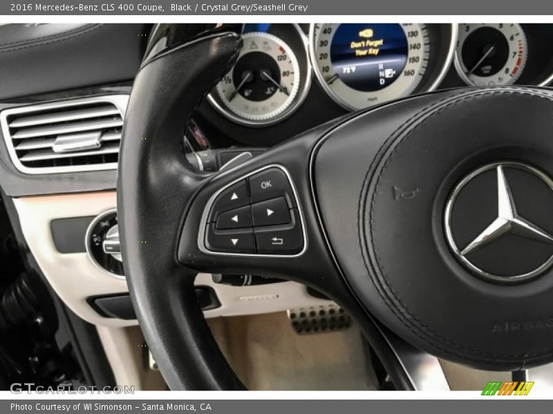 Black / Crystal Grey/Seashell Grey 2016 Mercedes-Benz CLS 400 Coupe