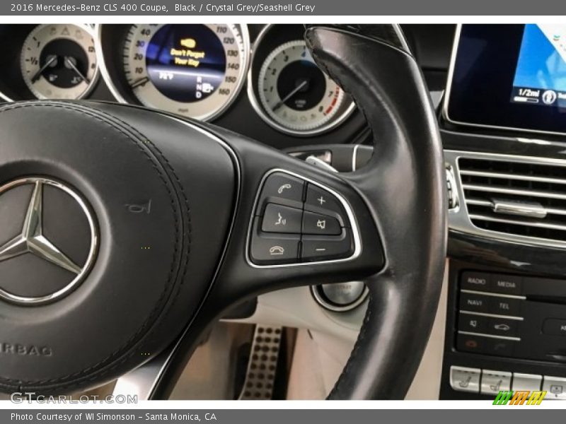 Black / Crystal Grey/Seashell Grey 2016 Mercedes-Benz CLS 400 Coupe
